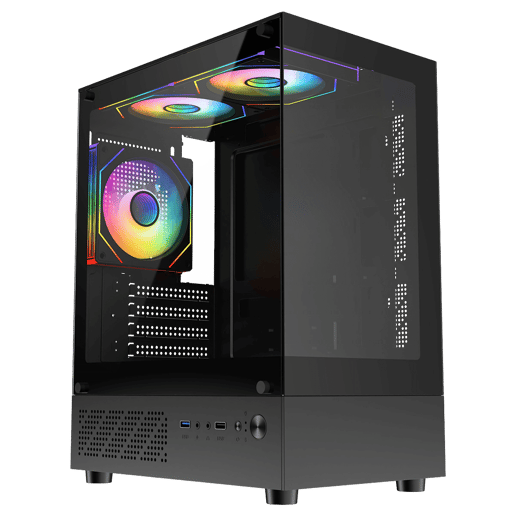 CiT Celcius EBK Micro Tower Gaming Case - Black 